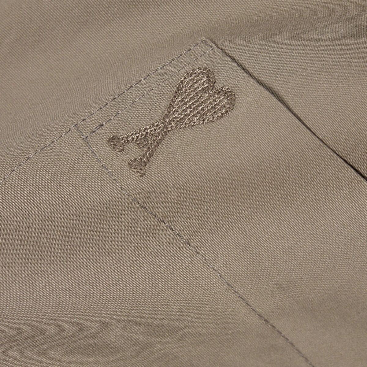 AMI Short Sleeve Boxy Shirt (Ash)