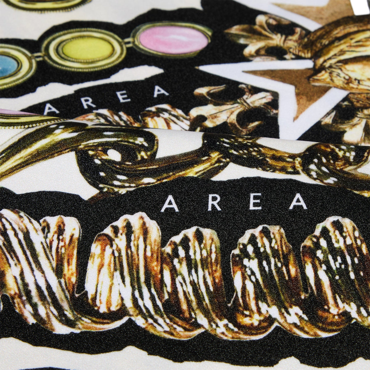 AREA Gemstone Chain Printed Biker Short (Multi)