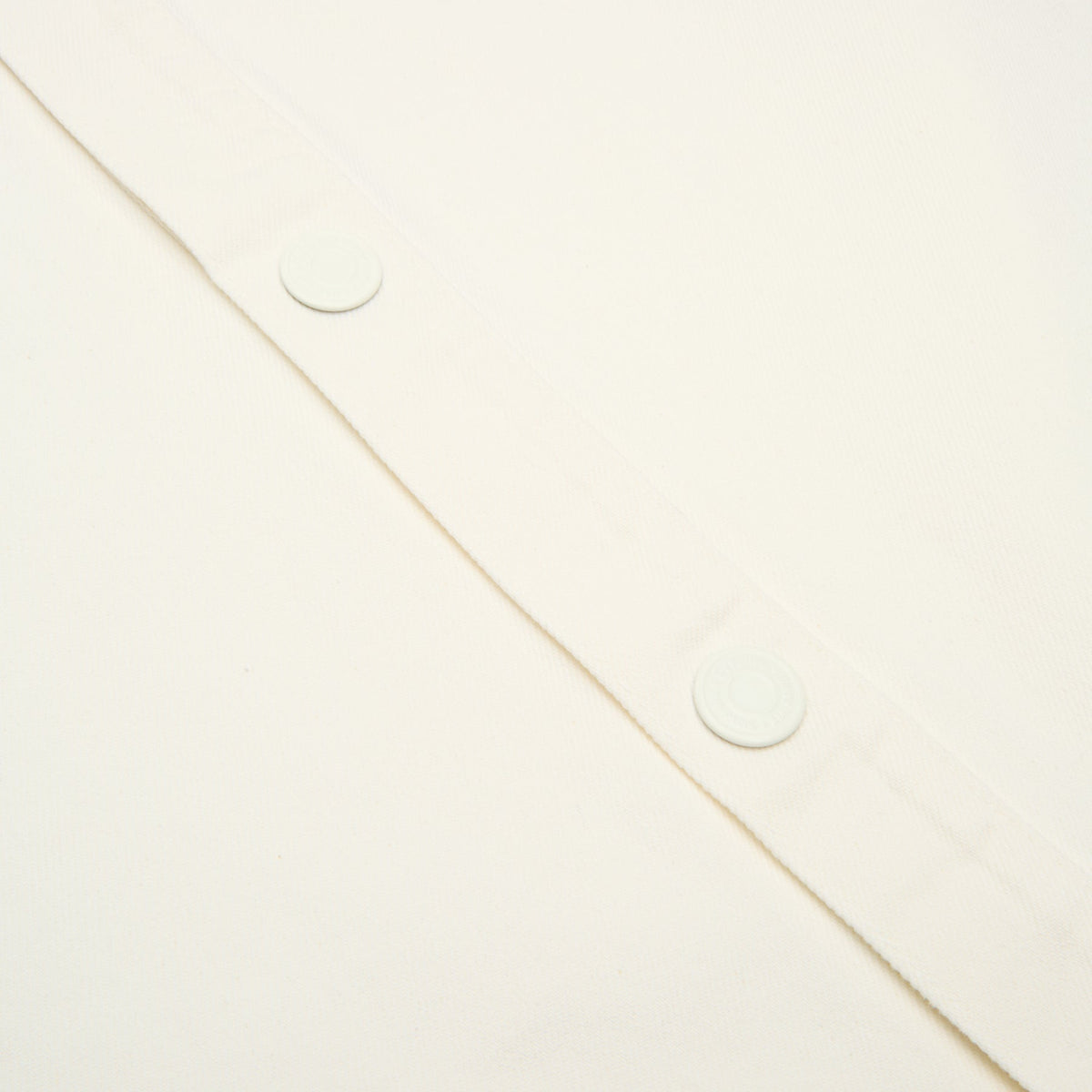 AMI Overshirt With Knitted AMI De Coeur (Blanc creme)
